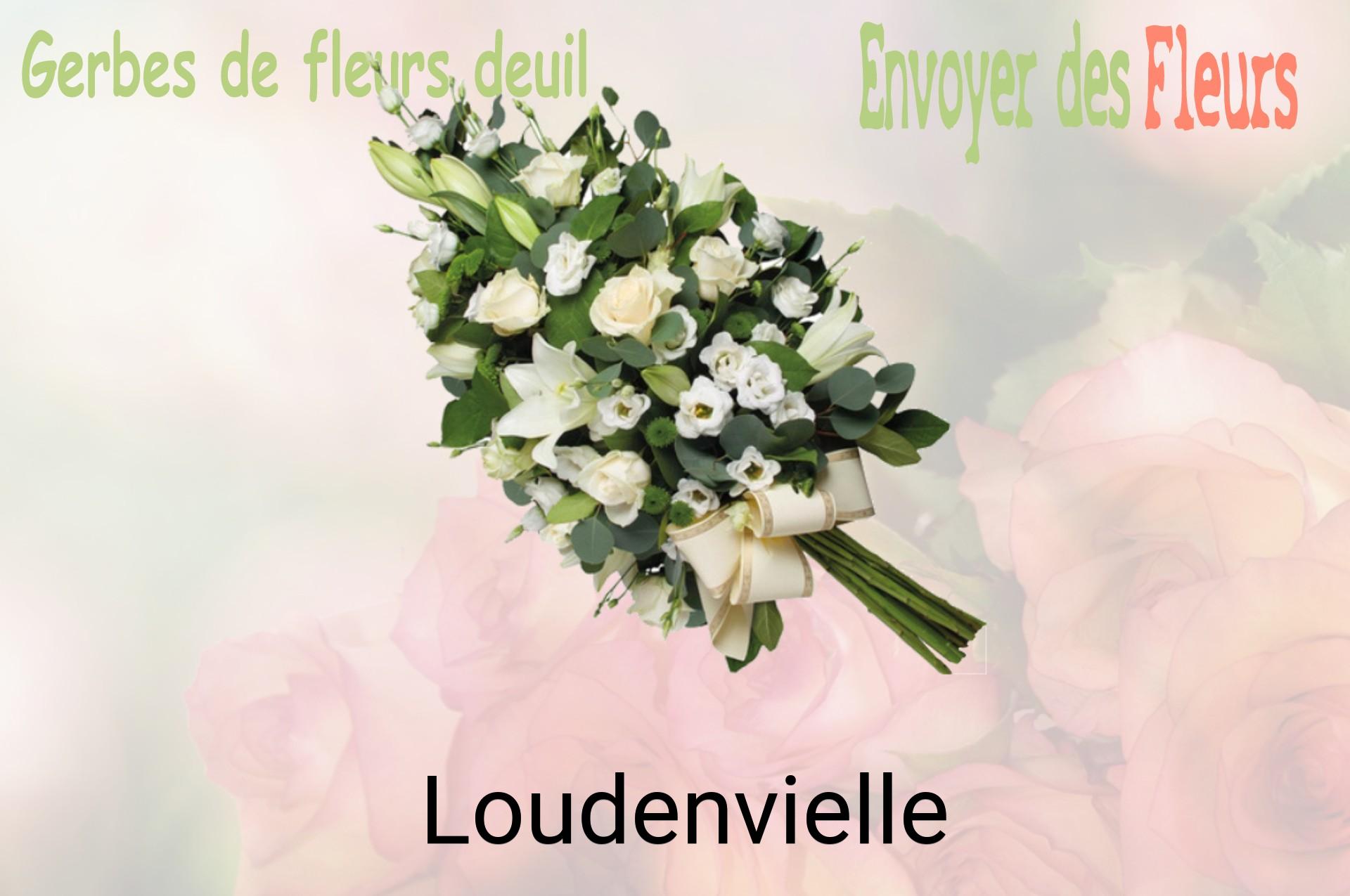 Gerbe de fleurs de deuil livrée à Loudenvielle